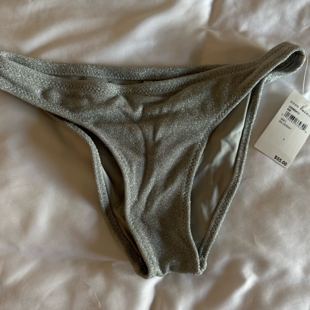 Good American Gray Bikini Panties Intimates Sleepwear